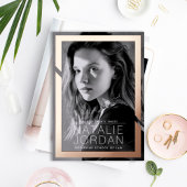 はっきりした金ゴールド目盛り箔招待状 箔招待状