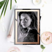 はっきりした金ゴールド目盛り箔招待状