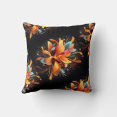 はっきりした開花抽象芸術装飾用クッション クッション (裏面)