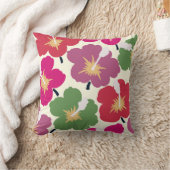 はっきりした開花数々の色の クッション (ブランケット)