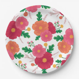 はっきりした開花紙プレート ペーパープレート