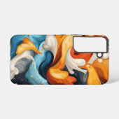 はっきりした開花 SAMSUNG GALAXYケース (裏面横)