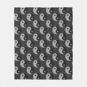 はっきりした陰陽プリントスタイル フリースブランケット (正面)