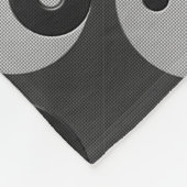 はっきりした陰陽プリントスタイル フリースブランケット (角)