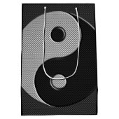 はっきりした陰陽プリントスタイル ミディアムペーパーバッグ (裏面)