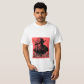 「はっきりした陳述男らし：男子Tシャツデザイン」 Tシャツ (正面フル)