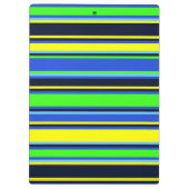 はっきりした青、ライム、および黄色のクリップボード クリップボード (裏面)