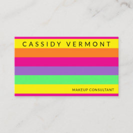 はっきりした鮮やかカラフル美しい 名刺