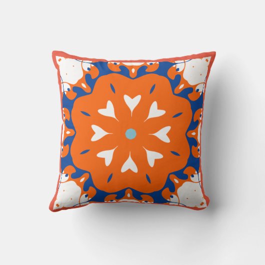 はっきりした鮮やか地中海のインスパイア装飾用クッション クッション (裏面)