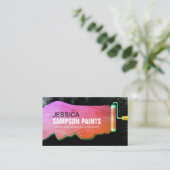 はっきりした鮮やか絵を描 Roler Painter名刺 名刺 (スタンド正面)