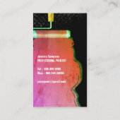 はっきりした鮮やか絵を描 Roler Painter名刺 名刺 (裏面)