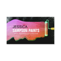 はっきりした鮮やか絵を描 Roler Painter名刺