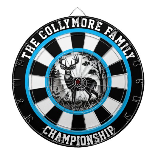 はっきりした鹿の壁アート ダーツボード (正面)