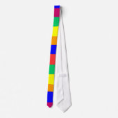 はっきりした2つを縞で飾ります ネクタイ (裏面)