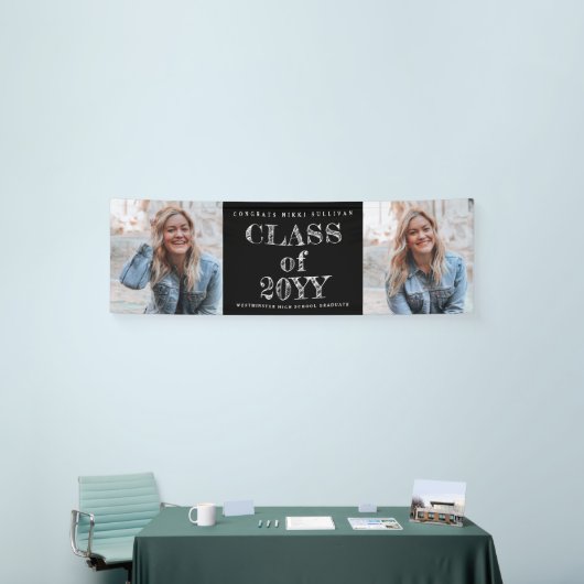 はっきりした2型写真卒業 横断幕 (トレードショー)