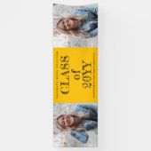 はっきりした2型写真卒業 横断幕 (縦)