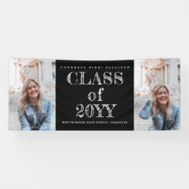 はっきりした2型写真卒業 横断幕