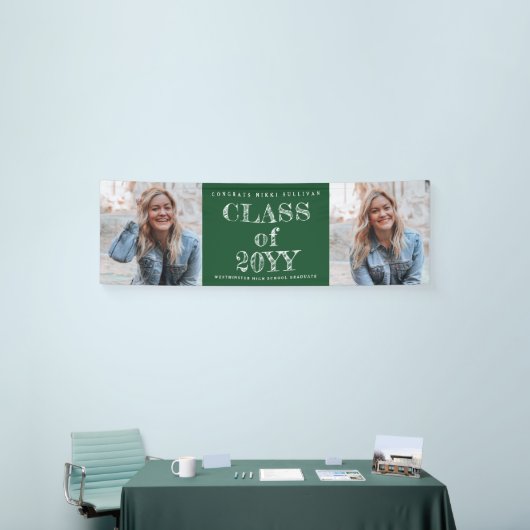 はっきりした2型写真卒業 横断幕 (トレードショー)