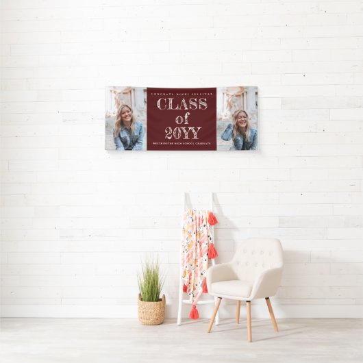 はっきりした2型写真卒業 横断幕 (インサイチュ)