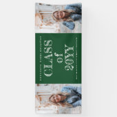 はっきりした2型写真卒業 横断幕 (縦)