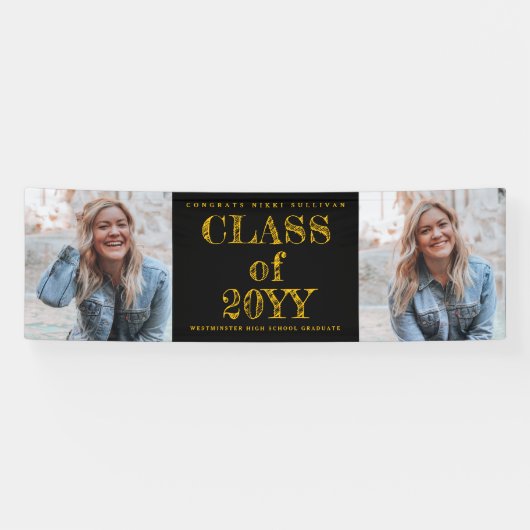 はっきりした2型写真卒業 横断幕 (横)