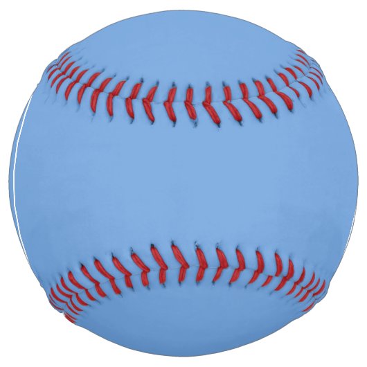 はっきりした3モダンイニシャルモノグラム |ソフトブルー ソフトボール (正面)