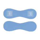 はっきりした3モダンイニシャルモノグラム |ソフトブルー 野球ボール (パネル)