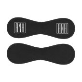 はっきりした3モダンイニシャルモノグラム |黒の上に白 野球ボール (パネル)