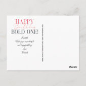 はっきりした5枚以おもしろい上の誕生日 ポストカード (裏面)