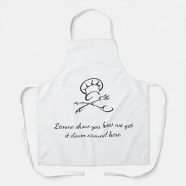 はっきりした&おもしろいシェフエプロン エプロン