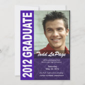 はっきりした、お尻の2012年の卒業の写真の発表 案内状 (正面)