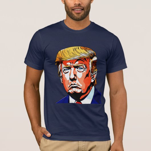 はっきりした&アイコニックDonald Trump Graphic Tシャツ (正面)