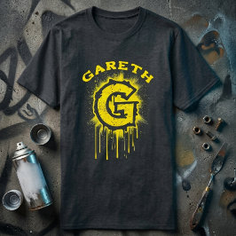 はっきりした&アーバン – グラフィティGモノグラムイニシャル Tシャツ