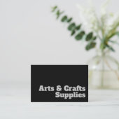 はっきりした&ア澄んーツ&クラフツ用品デザイン 名刺 (スタンド正面)