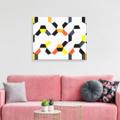 はっきりした,カッコいいトレンディー,ユニーク幾何モダン美術 キャンバスプリント (インサイチュ (リビング))