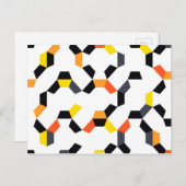 はっきりした,カッコいいトレンディー,ユニーク幾何モダン美術 ポストカード (正面/裏面)