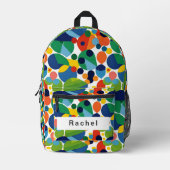 はっきりした&カラフルバックパックのスタイルマティス プリントバックパック (正面)