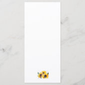 はっきりした&カラフル素晴らしい50水色ひまわり メニュー (裏面)