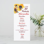 はっきりした&カラフル素晴らしい50水色ひまわり メニュー (スタンド正面)