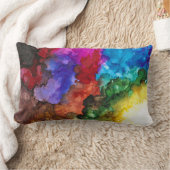 はっきりした、カラフル腰枕13x21インチ ランバークッション (ブランケット)