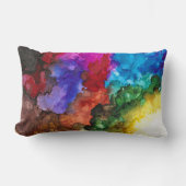 はっきりした、カラフル腰枕13x21インチ ランバークッション (正面)