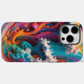 はっきりした&カラフル：この抽象デザインで昇格 Case-Mate iPhoneケース (裏面 (横))