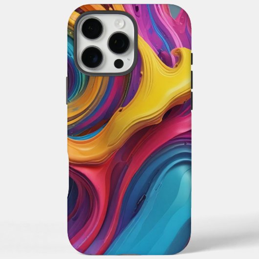 はっきりした&カラフル：この抽象デザインで昇格 Case-Mate iPhoneケース (裏面)