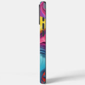 はっきりした&カラフル：この抽象デザインで昇格 Case-Mate iPhoneケース (裏面 / 左)