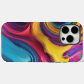 はっきりした&カラフル：この抽象デザインで昇格 Case-Mate iPhoneケース (裏面 (横))