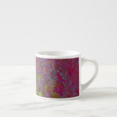 はっきりした,カラフル(ばちゃばちゃ)跳ねる絵を描抽象芸術グランジ エスプレッソカップ (右)