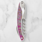 はっきりした,カラフル(ばちゃばちゃ)跳ねる絵を描抽象芸術グランジ ソムリエナイフ (裏面)