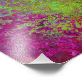 はっきりした,カラフル(ばちゃばちゃ)跳ねる絵を描抽象芸術グランジ フォトプリント (角)