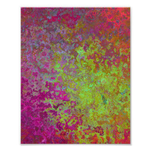 はっきりした,カラフル（ばちゃばちゃ）跳ねる絵を描抽象芸術グランジ フォトプリント           