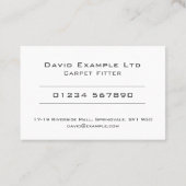 はっきりした&カー澄んペットフィッターデザイン 名刺 (裏面)